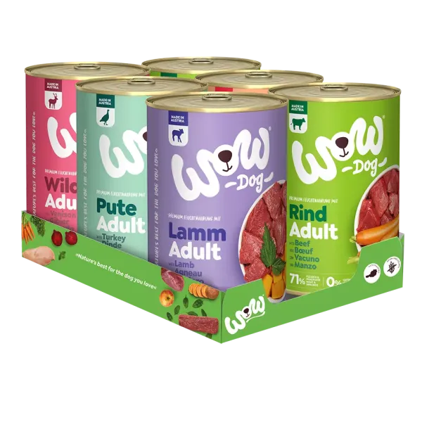 Wow Dog Adult Multipack 6x400g Dosen